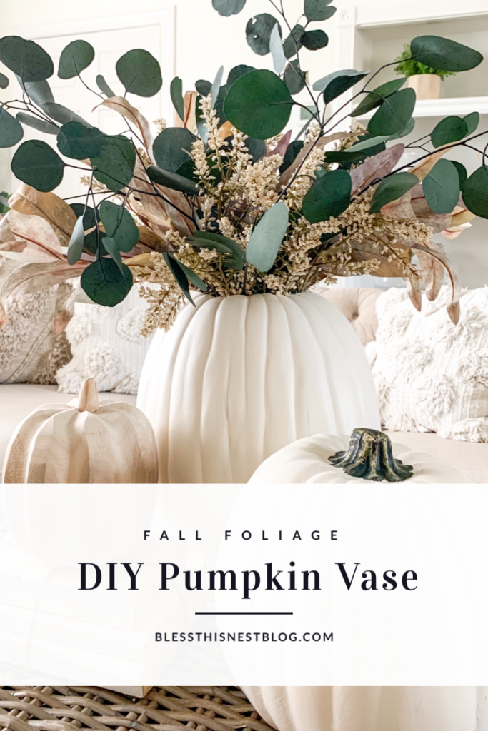 fall foliage diy pumpkin vase blog banner